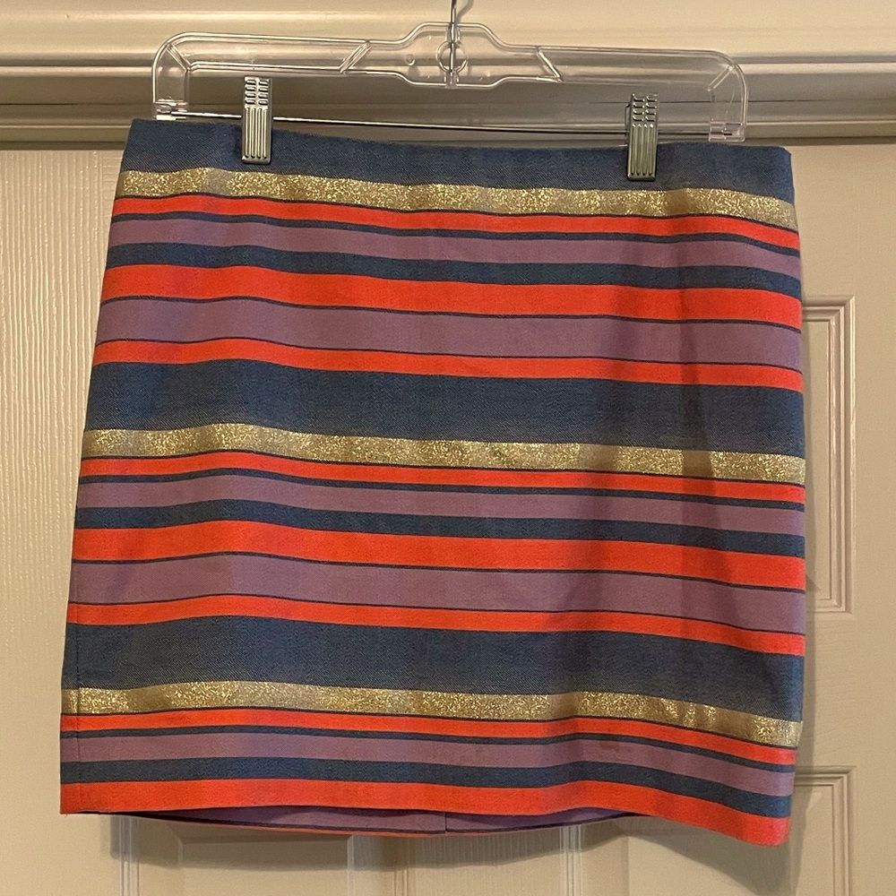 J. Crew Factory Striped Mini Skirt